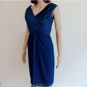 Adrianna Papell Silk Cocktail Dress